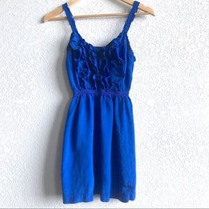 Abercrombie & Fitch Blue Ruffle Dress